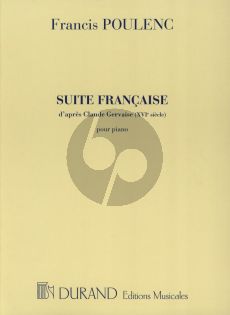 Poulenc Suite Francaise d'après Claude Gervaise Piano seul (1935)