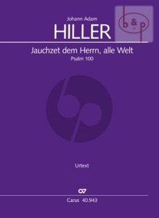 Jauchzet dem Herrn, alle Welt (Psalm 100) (SAT Soli-SATB-Orch.) (Vocal Score)