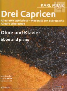 3 Capricen Oboe und Klavier