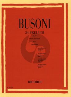 Busoni 24 Preludes Op.37 Vol.2 Piano solo