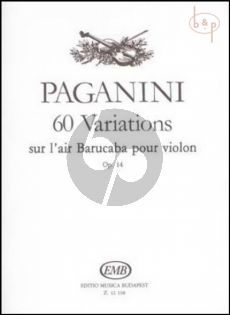 60 Variations sur l'Air Barucaba Op.14 Violon solo
