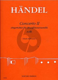 Handel Concerto II 3 Blockflöten (AAB) (Part./Stimmen) (Ulrich Herrmann)