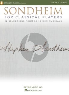 Sondheim for Classical Players for Flute and Piano (Book with Audio online)