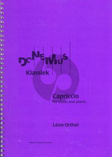 Orthel Capriccio Op.19 Violin and Piano (1939)