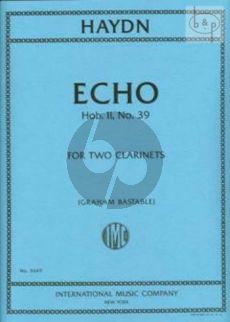 Echo Hob.II:39 2 Clarinets