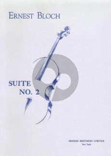 Bloch Suite No.2 Cello solo (1956)