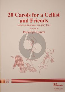 Lynex 20 Carols for a Cellist & Friends 2 Cellos with optional vocal line