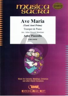 Piazzolla Ave Maria (Tanti Anni Prima) Trumpet-Piano