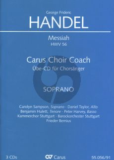 Handel Messiah HWV 56 Soli-Choir-Orch. Soprano 3 CD's (english) (Carus Choir Coach)