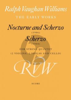 Vaughan Williams Nocturne and Scherzo with Scherzo String Quintet (Score)