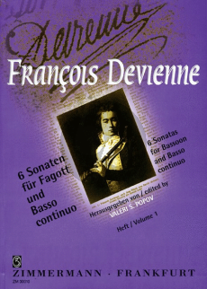 Devienne 6 Sonaten Vol.1 Fagott und Klavier (without Opus No.) (Edited Valeri S. Popov)