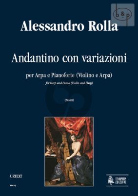 Rolla Andantino e Variazioni Harp and Piano (or Violin and Harp) (Score/Parts) (Anna Pasetti)