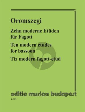 Oromszegi 10 Modern Studies for Bassoon