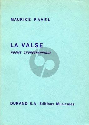 Ravel La Valse Poeme Choreographique Study Score