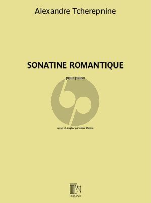 Tcherepnin Sonatine Romantique Op. 4 Piano