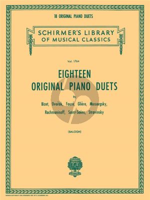 18 Original Piano Duets (edited by Erno Balogh)