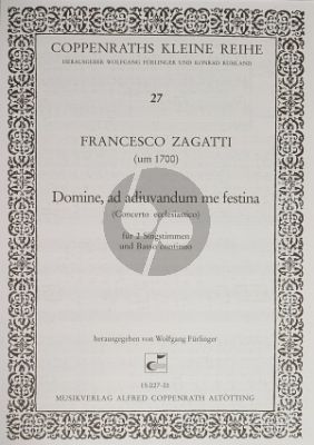 Zagatti Domine, ad adiuvandum me festina