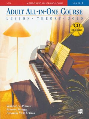 Alfred Basic Adult All-in-One Course Level 2 (Lesson, Theory and Solo Book)