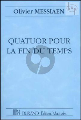 Messiaen Quatuor pour la Fin du Temps Clar.[Bb]-Violin-Violoncello-Piano Study Score