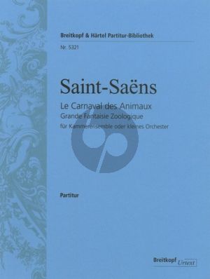 Saint-Saens Le Carnaval des Animaux Full Score (Peter Jost)