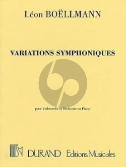 Boellmann Variations Symphoniques Op.23 Violoncelle et Piano
