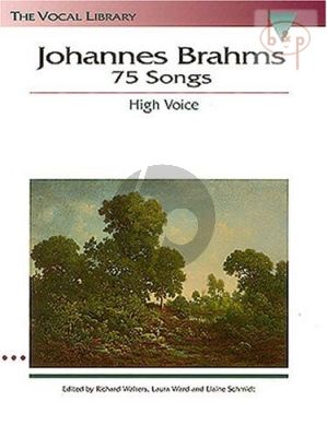Brahms 75 Songs (High Voice) (Walters-Ward-Schmidt)