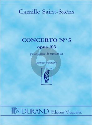 Saint Saens Concert No.5 Op.103 (Egyptian) for Piano and Orchestra Studyscore