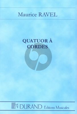 Ravel Quatuor a cordes Fa-majeur 2 Vi.-Va.-Vc. Study Score