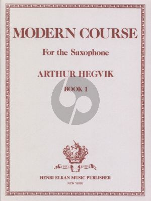Hegvik Modern Course Vol.1 Saxophone (Elkan)