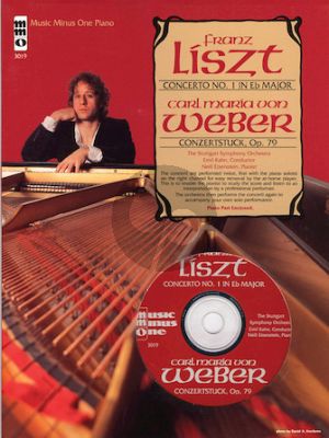 Liszt Weber Piano Concerto No.1 E-Flat Major - C.M. von Weber Concertstuck Op.79 Book with Cd (Music Minus One)