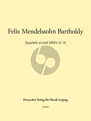 Mendelssohn Klavierquartett d-moll MWV Q 10 (Part./Stimmen) (Wulf Konold)