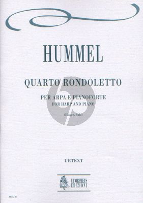 Hummel Rondoletto No.4 Harp and Piano (Score/Parts) (Roberto Illiano and Luca Lévi Sala)