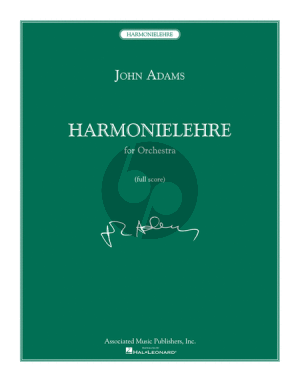 Adams Harmonielehre for Orchestra Fullscore