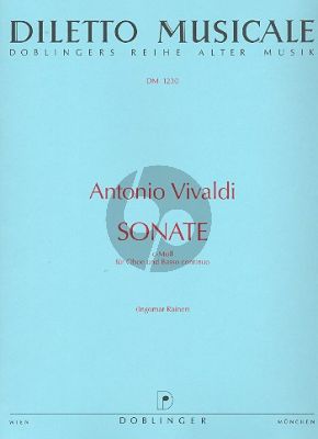 Vivaldi Sonate c-moll RV 53 F.XV No.2 Oboe und Bc (edited by Ingomar Rainer)
