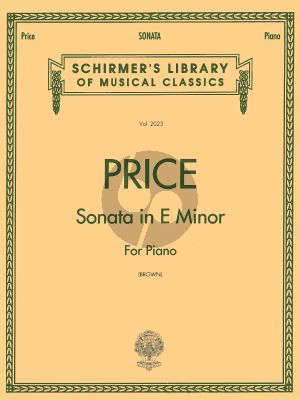 Price Sonata E-minor for Piano