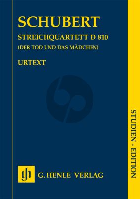 Schubert String Quartet (Streichquartett) d-Minor D.810 (Der Tod und das Madchen) Study Score (Edited by Wiltrud Haug-Freienstein) (Henle-Urtext)