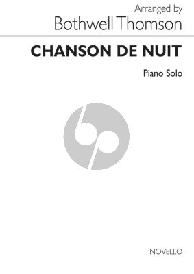Elgar Chanson de Nuit Op. 15 No. 1 Piano solo (arr. Bothwell Thomson)