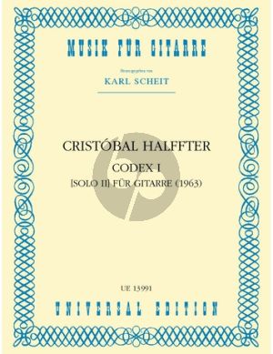 Halffter Codex 1 Gitarre (Karl Scheit)