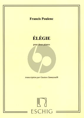 Poulenc Elegie for 2 Pianos (transcription par Gustave Samazeuilh)