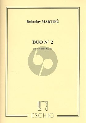 Martinu Duo No.2 Violin-Viola