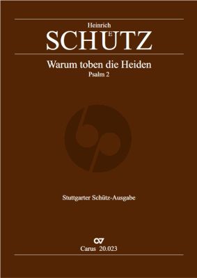 Schutz Warum toben die Heiden SWV 23 SATB-SATB-CB-Orgel Partitur (Aus die Psalmen Davids)