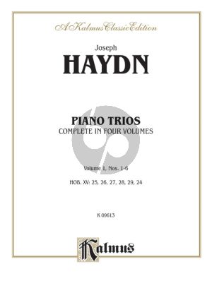 Haydn Piano Trios Vol.1 for Violin Violoncello and Piano