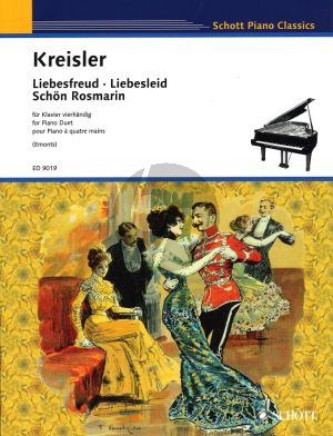 Kreisler Altwiener Tanzweisen for Piano 4 Hands (Liebesleid-Liebesfreud- Schon Rosmarin) (arr. Fritz Emonts)