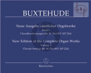 Orgelwerke Vol.5 (Choralbearb. Mi-W,BuxWV 207 - 224)