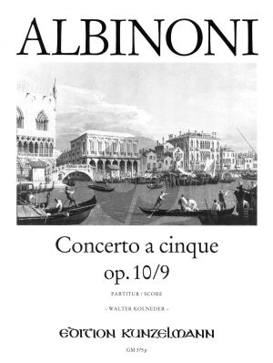 Albinoni Concerto F-dur Op.10 / 9 Violine-Streicher-Bc (Partitur) (Walter Kolneder)