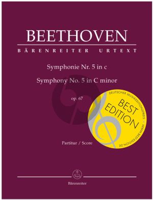 Beethoven Symphonie No.5 c-minor Op.67 Full Score (edited by Jonathan Del Mar)
