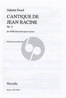 Cantique de Jean Racine vocalscore