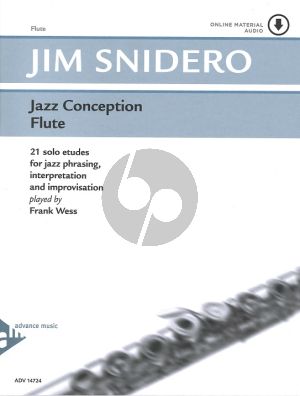 Snidero Jazz Conception Flute Book with Audio Online (21 Solo Etudes for Jazz Phrasing, Interpretation, Improvisation)