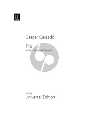 Cassado Trio Violine-Violoncello und Klavier (Part./Stimmen)