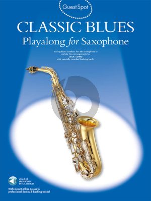 Album Guest Spot Classic Blues Playalong Alto Saxophone Book with Audio Online (Intermediate level)